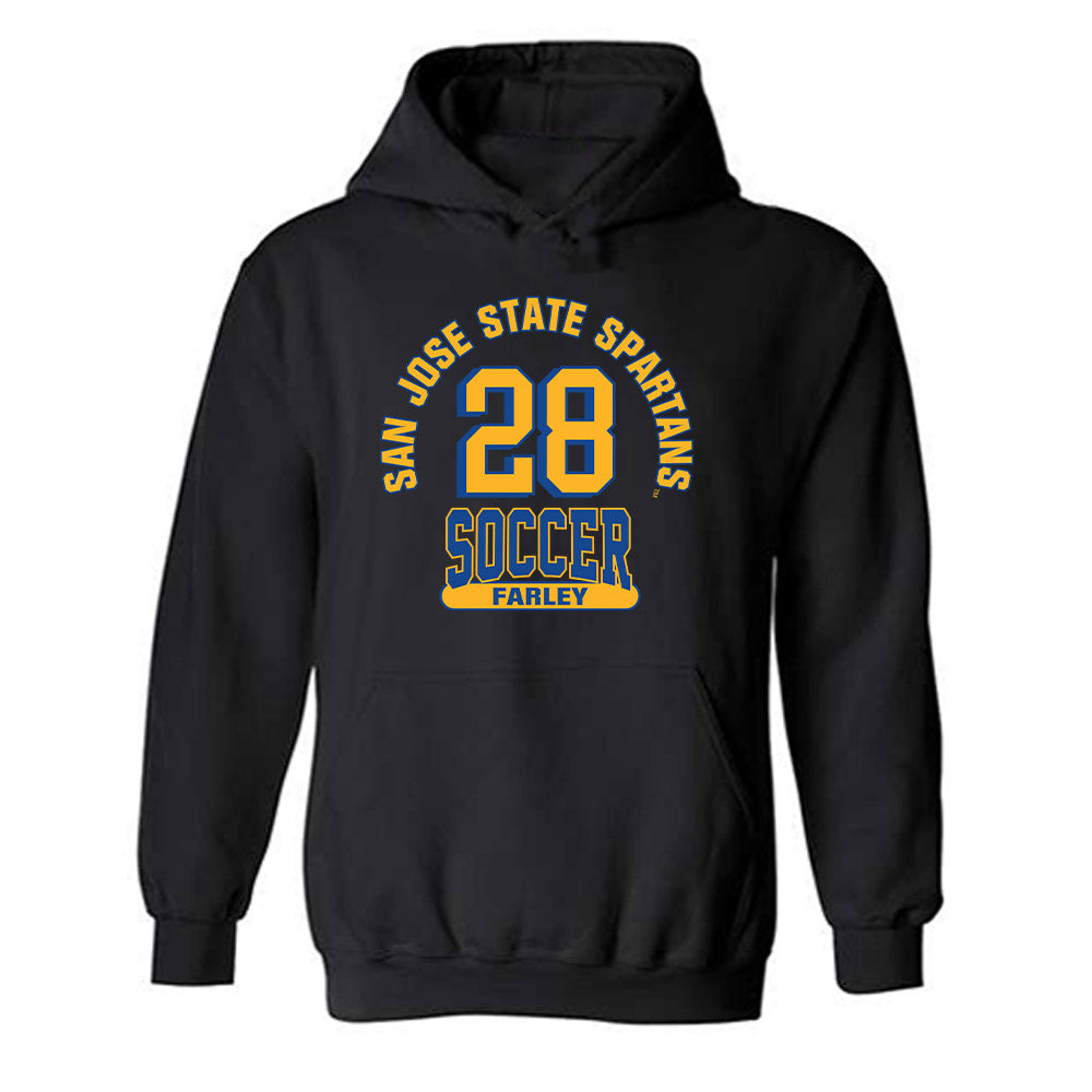 SJSU - NCAA Men's Soccer : Colin Farley - Classic Fashion Shersey Hooded Sweatshirt-0