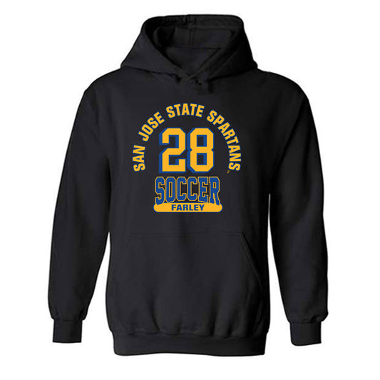SJSU - NCAA Men's Soccer : Colin Farley - Classic Fashion Shersey Hooded Sweatshirt-0