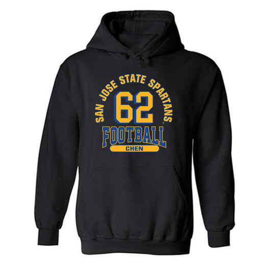 SJSU - NCAA Football : Tyler Chen - Classic Fashion Shersey Hooded Sweatshirt-0