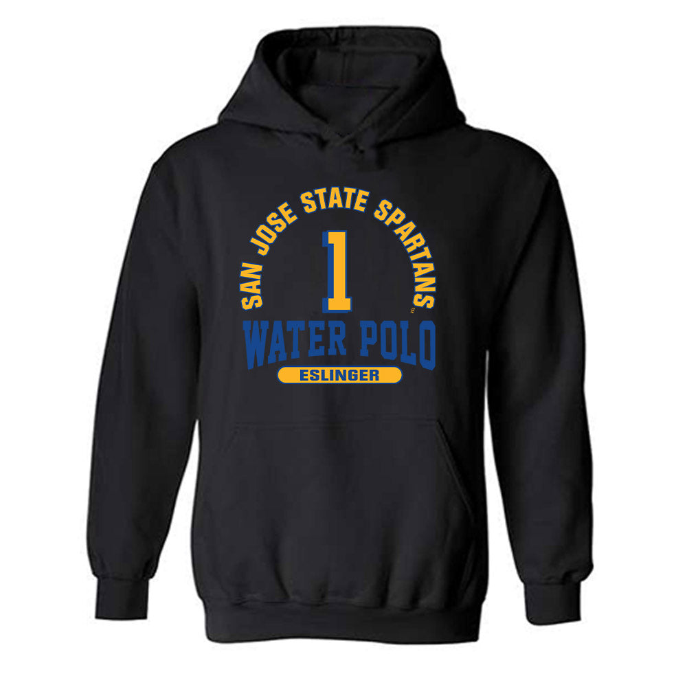 SJSU - NCAA Women's Water Polo : Larke Eslinger - Classic Fashion Shersey Hooded Sweatshirt-0