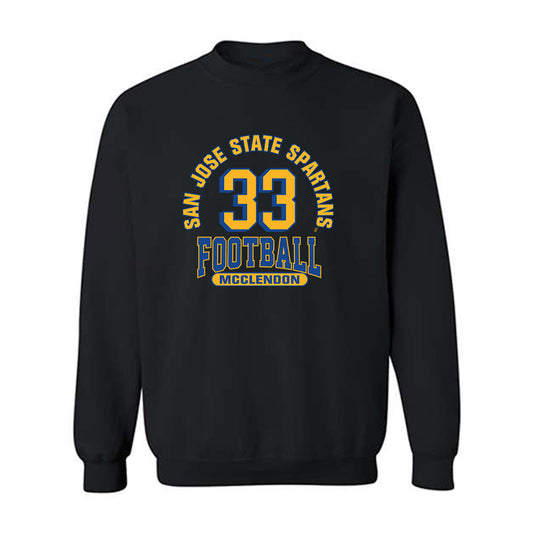 SJSU - NCAA Football : Greg McClendon - Classic Fashion Shersey Crewneck Sweatshirt-0