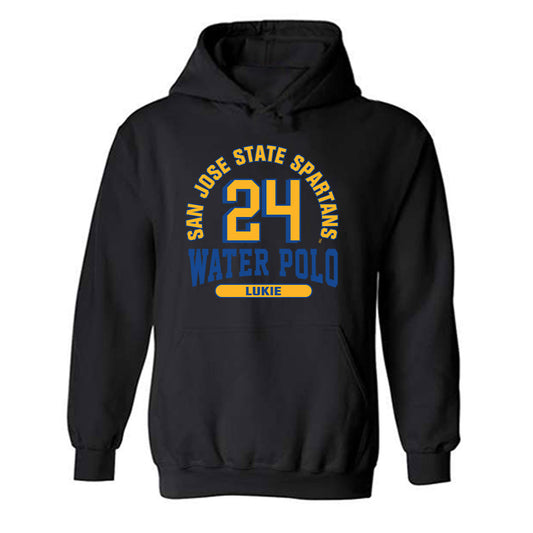 SJSU - NCAA Women's Water Polo : Amelia Lukie - Classic Fashion Shersey Hooded Sweatshirt-0
