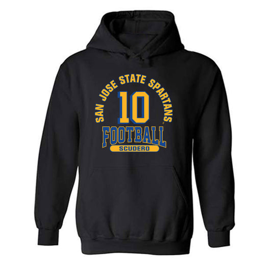 SJSU - NCAA Football : Danny Scudero - Classic Fashion Shersey Hooded Sweatshirt-0