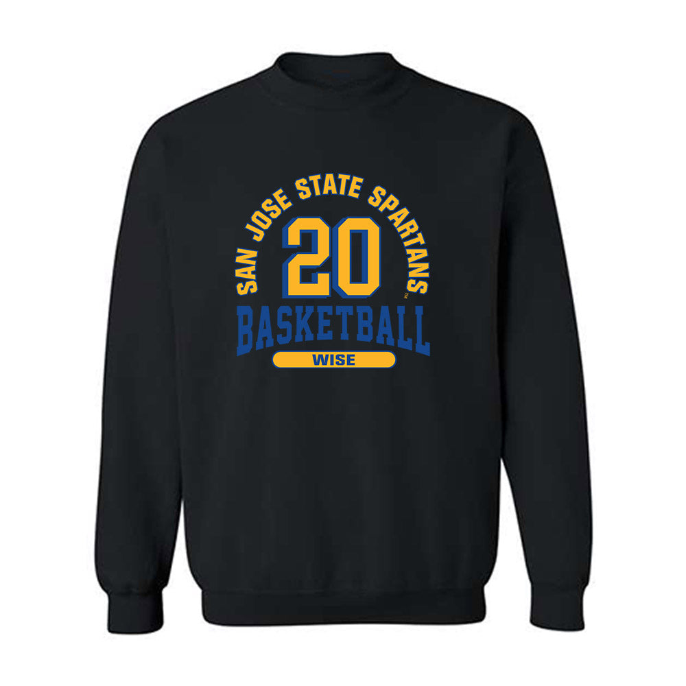 SJSU - NCAA Men's Basketball : Christian Wise - Classic Fashion Shersey Crewneck Sweatshirt-0