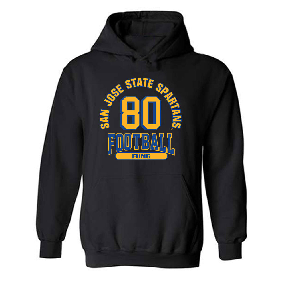 SJSU - NCAA Football : Jeremiah Fung - Classic Fashion Shersey Hooded Sweatshirt-0