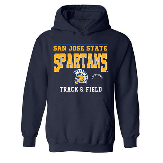 SJSU - NCAA Women's Track & Field : Kaylei Combest - Classic Fashion Shersey Hooded Sweatshirt-0