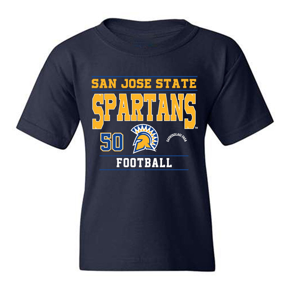 SJSU - NCAA Football : Gafataulagi Faga - Classic Fashion Shersey Youth T-Shirt-0