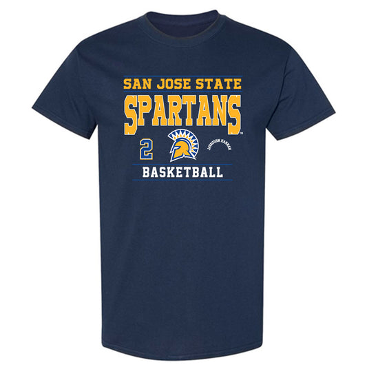 SJSU - NCAA Men's Basketball : Javaughn Hannah - Classic Fashion Shersey T-Shirt-0
