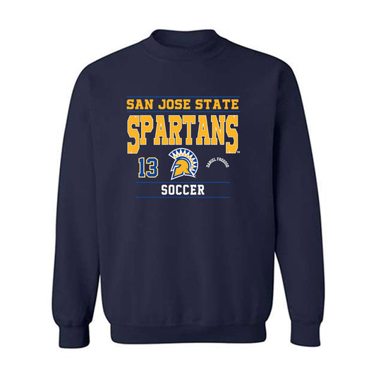 SJSU - NCAA Men's Soccer : Daniel Fregoso - Classic Fashion Shersey Crewneck Sweatshirt-0