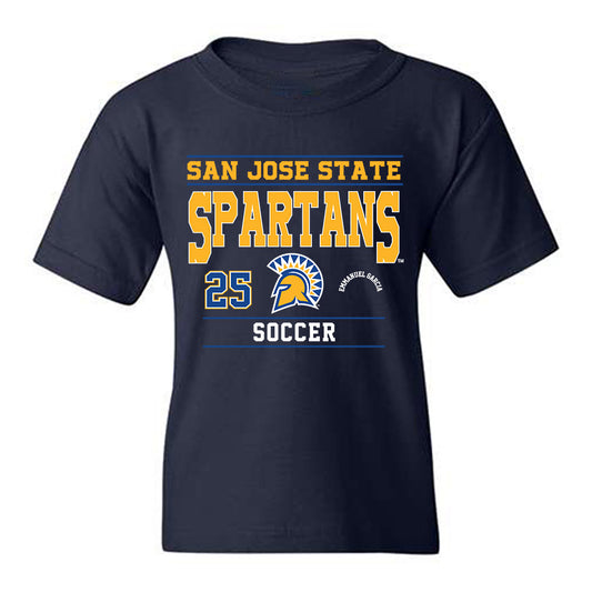 SJSU - NCAA Men's Soccer : Emmanuel Garcia - Classic Fashion Shersey Youth T-Shirt-0