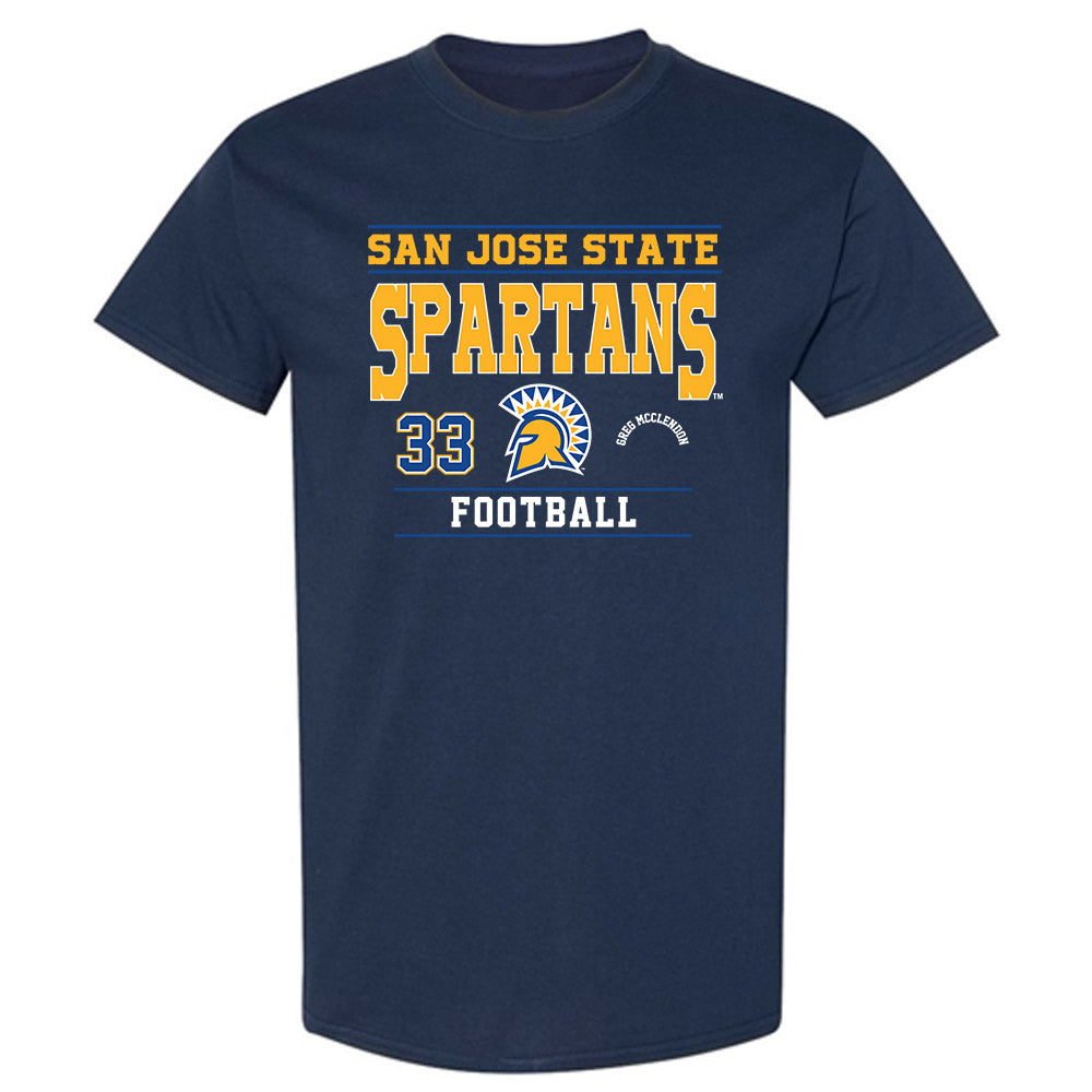 SJSU - NCAA Football : Greg McClendon - Classic Fashion Shersey T-Shirt-0