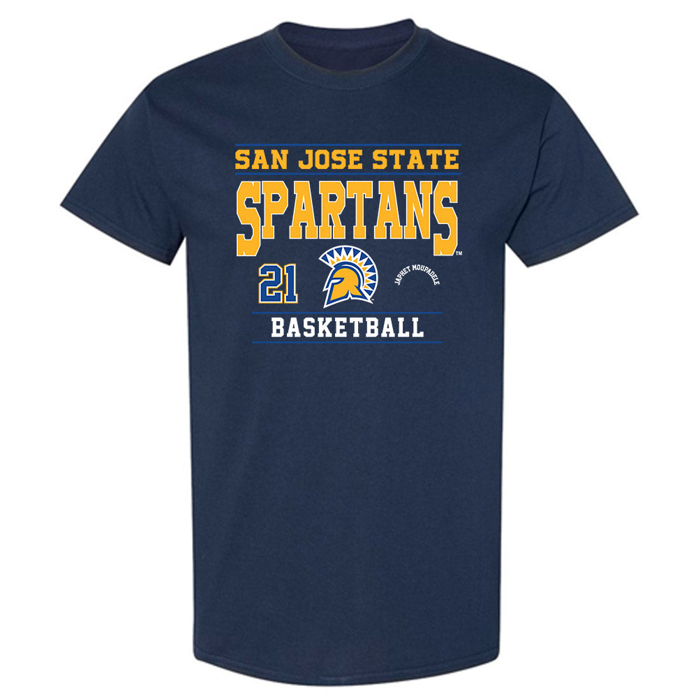 SJSU - NCAA Men's Basketball : Japhet Moupadele - Classic Fashion Shersey T-Shirt-0