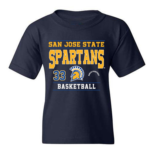 SJSU - NCAA Men's Basketball : Marcus Overstreet - Classic Fashion Shersey Youth T-Shirt-0