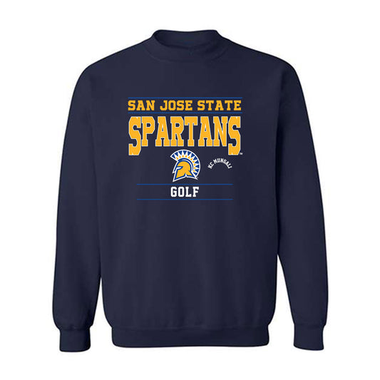 SJSU - NCAA Men's Golf : KC Mungali - Classic Fashion Shersey Crewneck Sweatshirt-0