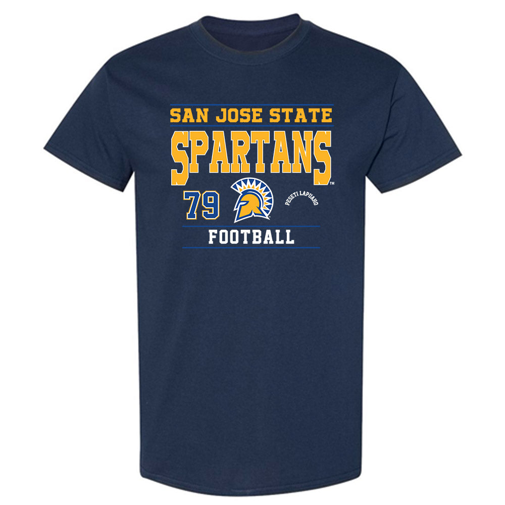 SJSU - NCAA Football : Peseti Lapuaho - Classic Fashion Shersey T-Shirt-0
