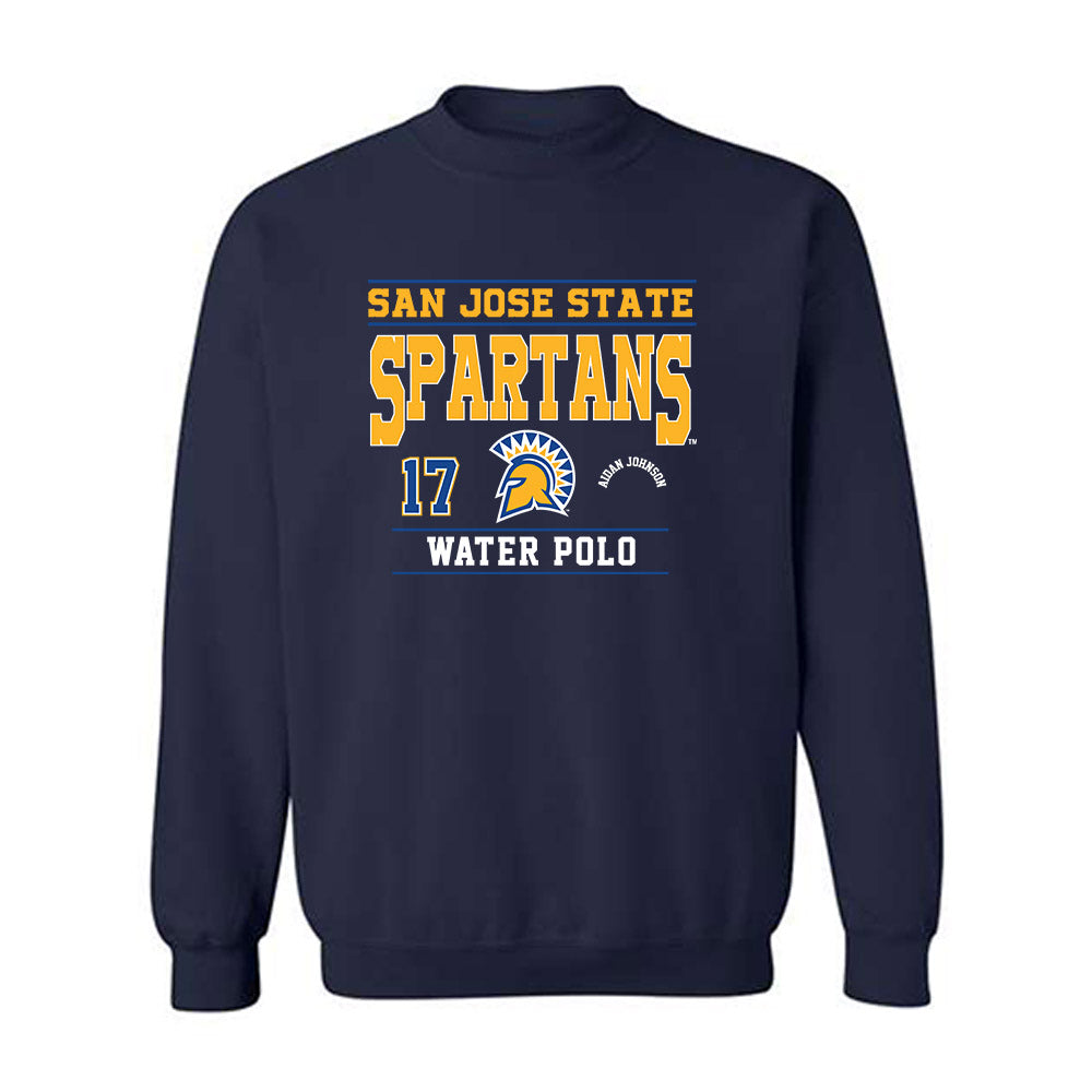 SJSU - NCAA Men's Water Polo : Aidan Johnson - Classic Fashion Shersey Crewneck Sweatshirt-0