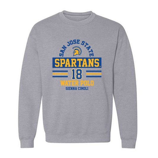 SJSU - NCAA Women's Water Polo : Sienna Cimoli - Classic Fashion Shersey Crewneck Sweatshirt-0