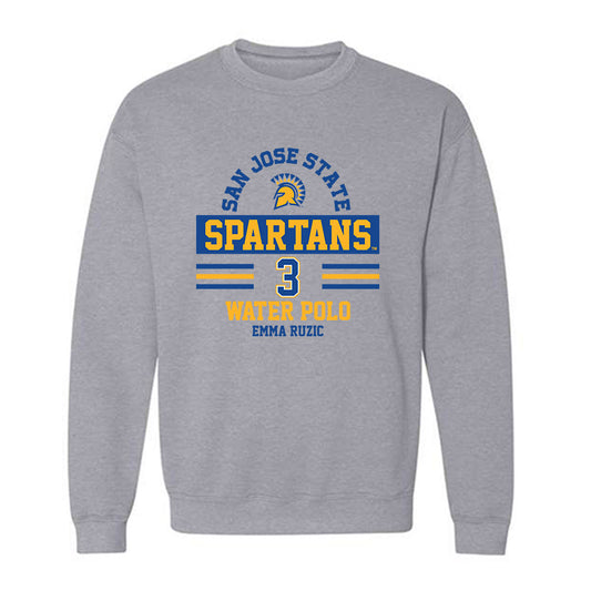 SJSU - NCAA Women's Water Polo : Emma Ruzic - Classic Fashion Shersey Crewneck Sweatshirt-0