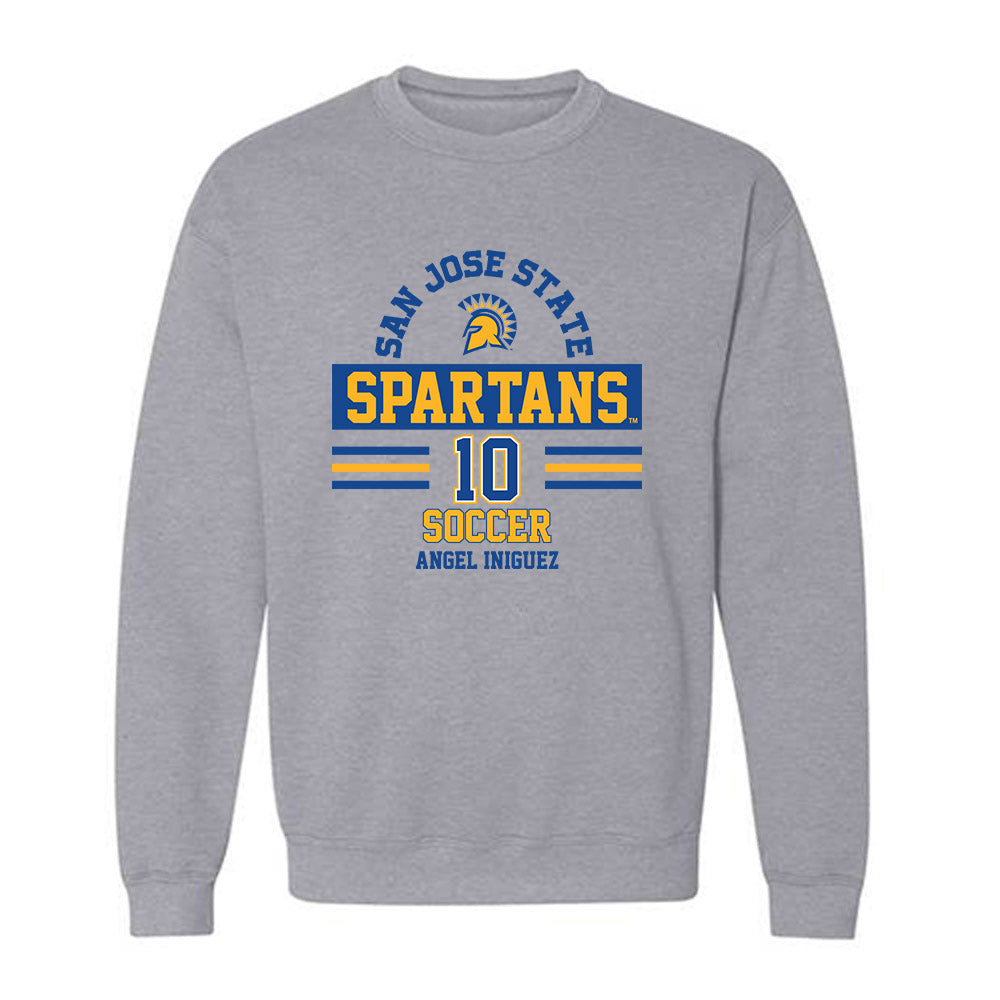 SJSU - NCAA Men's Soccer : Angel Iniguez - Classic Fashion Shersey Crewneck Sweatshirt-0