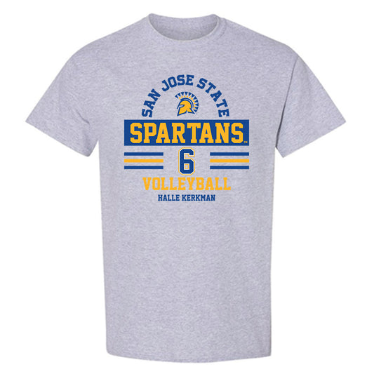 SJSU - NCAA Women's Volleyball : Halle Kerkman - Classic Fashion Shersey T-Shirt-0