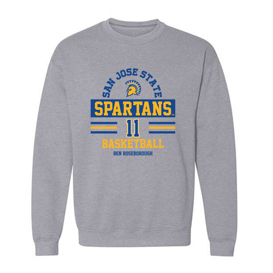 SJSU - NCAA Men's Basketball : Ben Roseborough - Classic Fashion Shersey Crewneck Sweatshirt-0