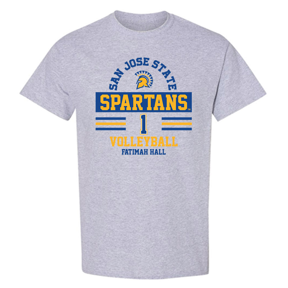 SJSU - NCAA Women's Volleyball : Fatimah Hall - Classic Fashion Shersey T-Shirt-0