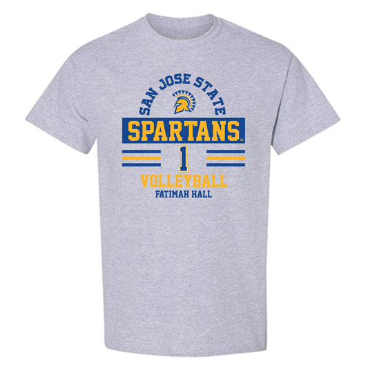 SJSU - NCAA Women's Volleyball : Fatimah Hall - Classic Fashion Shersey T-Shirt-0