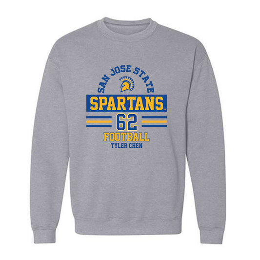SJSU - NCAA Football : Tyler Chen - Classic Fashion Shersey Crewneck Sweatshirt-0