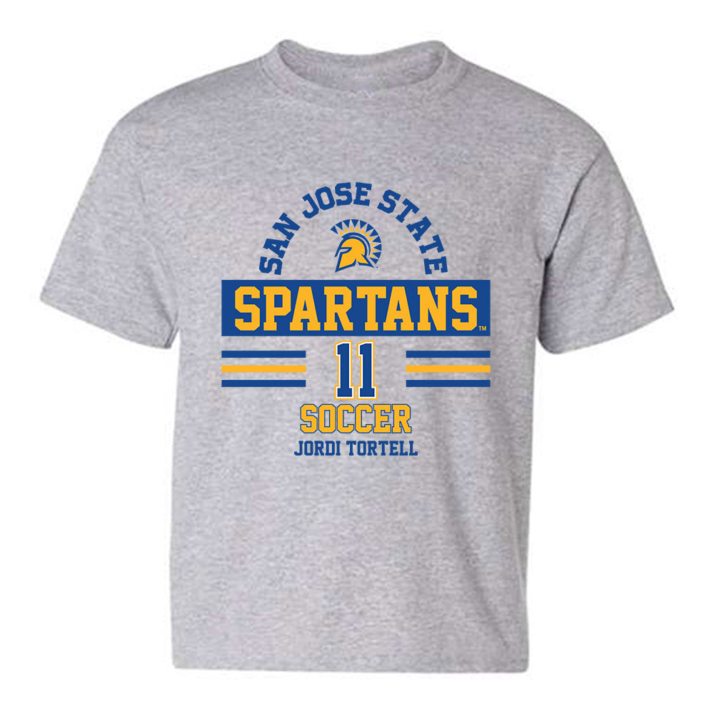 SJSU - NCAA Men's Soccer : Jordi Tortell - Classic Fashion Shersey Youth T-Shirt-0
