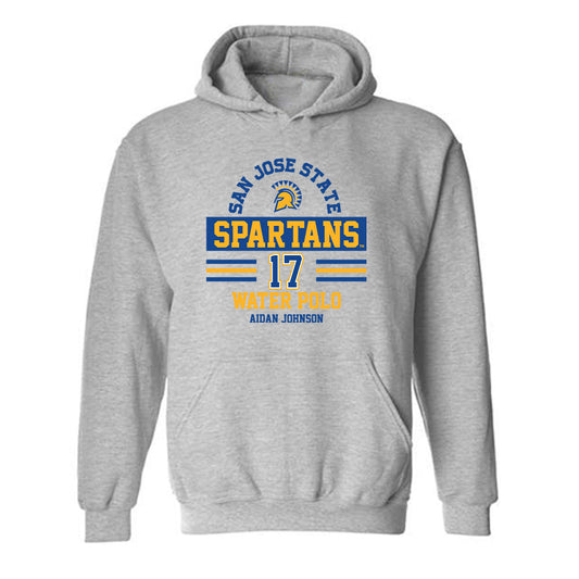 SJSU - NCAA Men's Water Polo : Aidan Johnson - Classic Fashion Shersey Hooded Sweatshirt-0