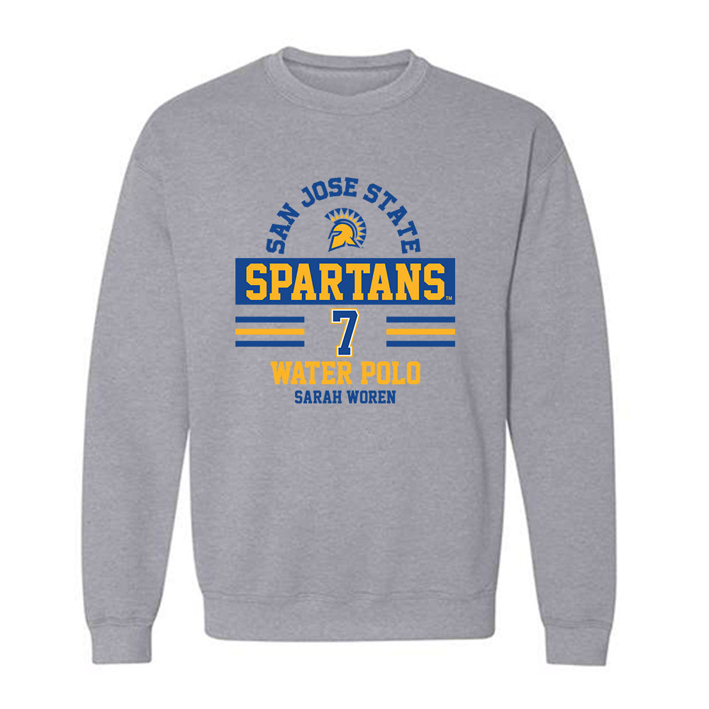 SJSU - NCAA Women's Water Polo : Sarah Woren - Classic Fashion Shersey Crewneck Sweatshirt-0