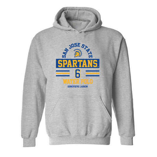 SJSU - NCAA Women's Water Polo : Genevieve Larkin - Classic Fashion Shersey Hooded Sweatshirt-0