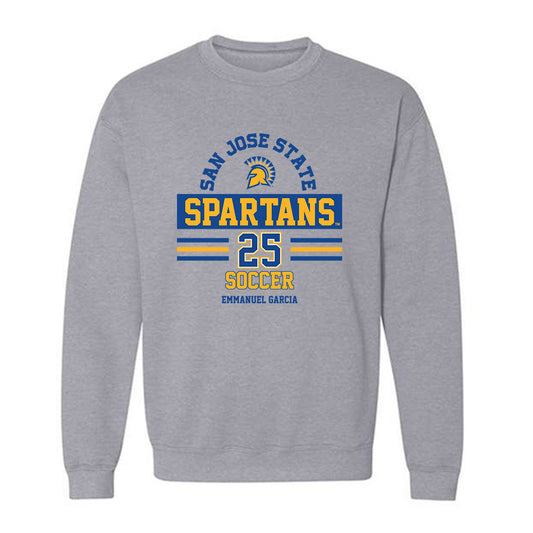 SJSU - NCAA Men's Soccer : Emmanuel Garcia - Classic Fashion Shersey Crewneck Sweatshirt-0