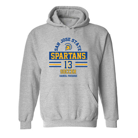 SJSU - NCAA Men's Soccer : Daniel Fregoso - Classic Fashion Shersey Hooded Sweatshirt-0