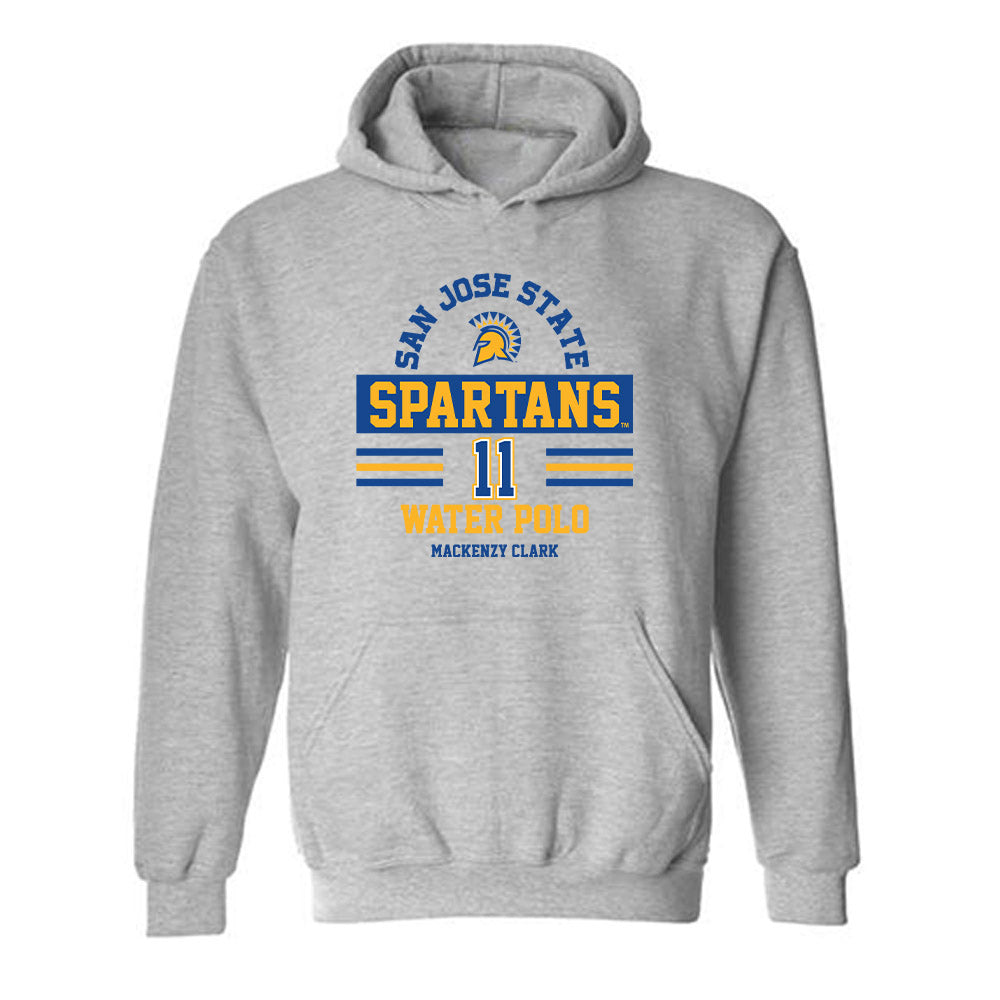 SJSU - NCAA Women's Water Polo : Mackenzy Clark - Classic Fashion Shersey Hooded Sweatshirt-0