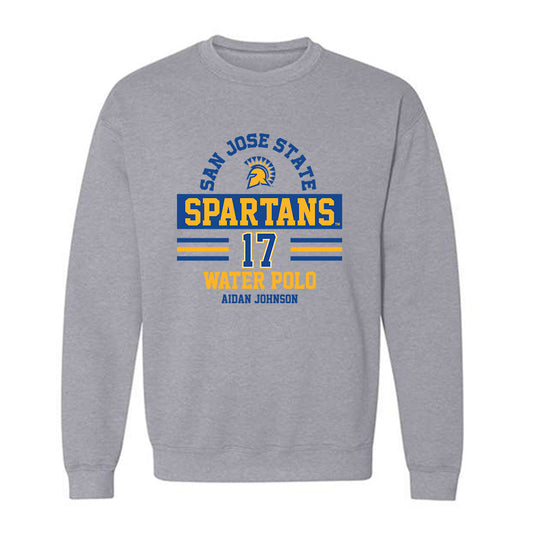 SJSU - NCAA Men's Water Polo : Aidan Johnson - Classic Fashion Shersey Crewneck Sweatshirt-0