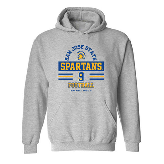 SJSU - NCAA Football : Noah McNeal Franklin - Classic Fashion Shersey Hooded Sweatshirt-0