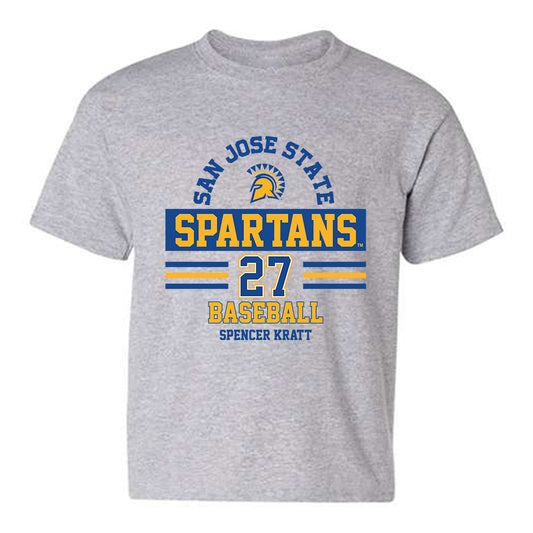 SJSU - NCAA Baseball : Spencer Kratt - Classic Fashion Shersey Youth T-Shirt-0