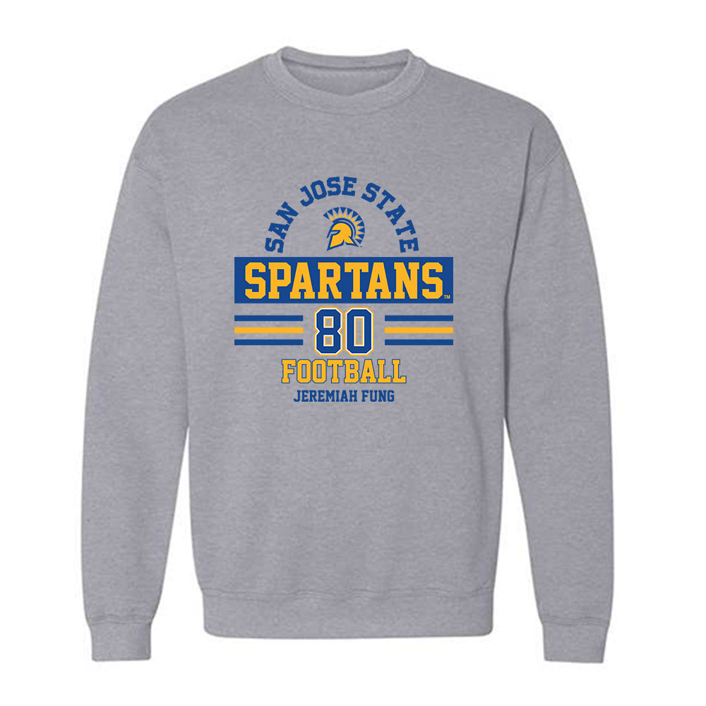SJSU - NCAA Football : Jeremiah Fung - Classic Fashion Shersey Crewneck Sweatshirt-0