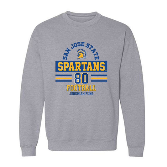 SJSU - NCAA Football : Jeremiah Fung - Classic Fashion Shersey Crewneck Sweatshirt-0