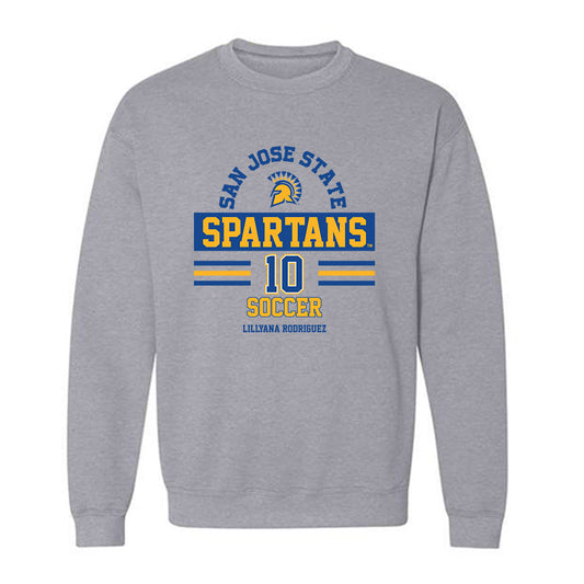 SJSU - NCAA Women's Soccer : Lillyana Rodriguez - Classic Fashion Shersey Crewneck Sweatshirt-0