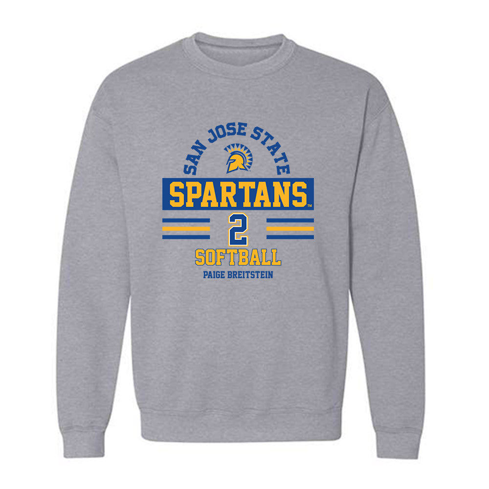 SJSU - NCAA Softball : Paige Breitstein - Classic Fashion Shersey Crewneck Sweatshirt-0