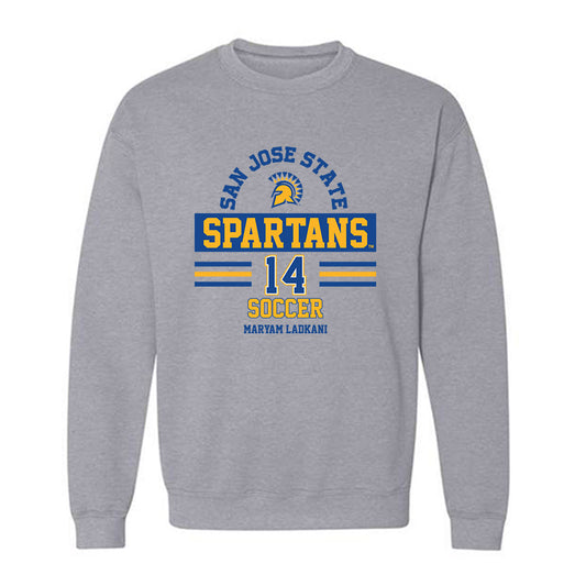 SJSU - NCAA Women's Soccer : Maryam Ladkani - Classic Fashion Shersey Crewneck Sweatshirt-0