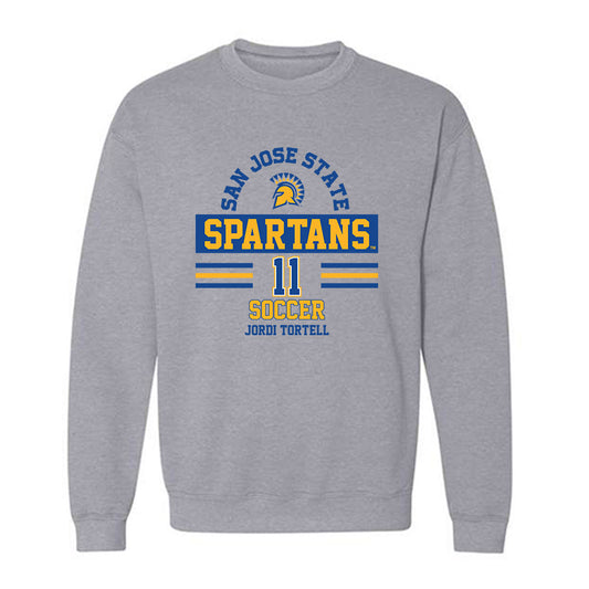 SJSU - NCAA Men's Soccer : Jordi Tortell - Classic Fashion Shersey Crewneck Sweatshirt-0