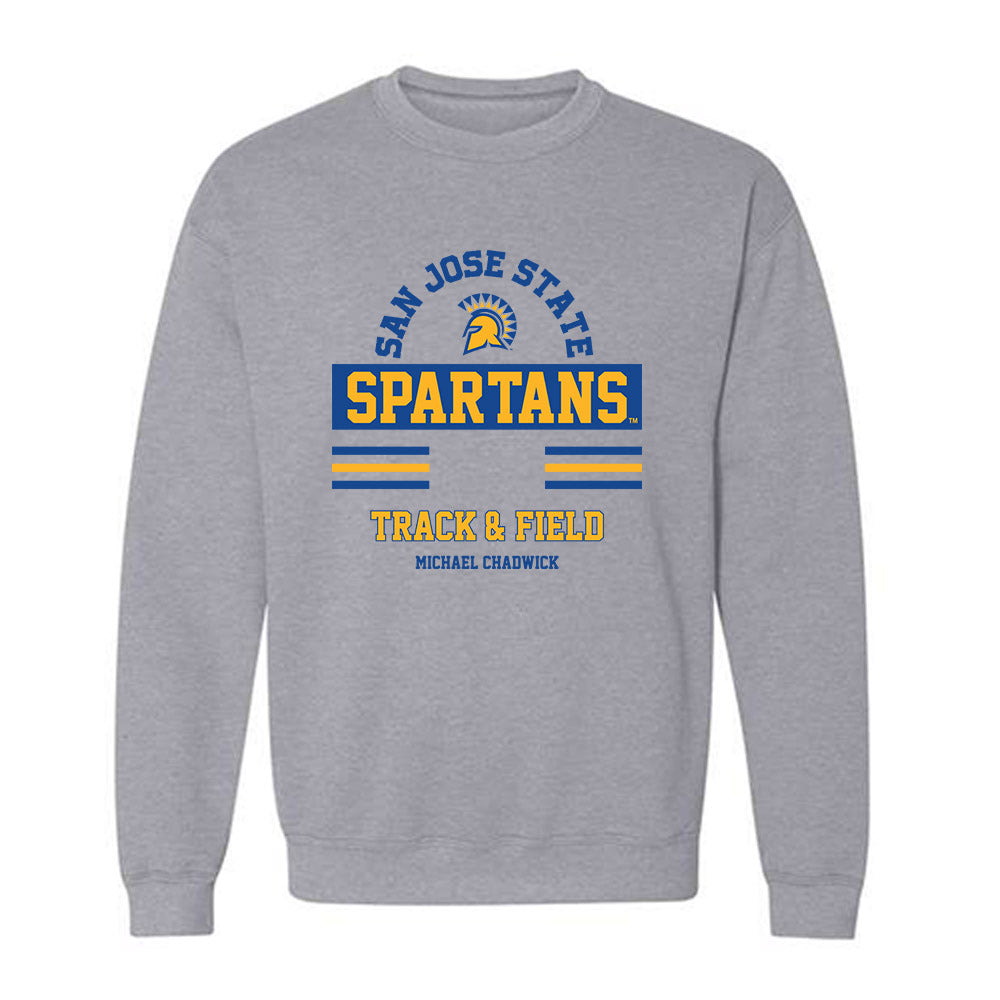 SJSU - NCAA Men's Track & Field : Michael Chadwick - Classic Fashion Shersey Crewneck Sweatshirt-0