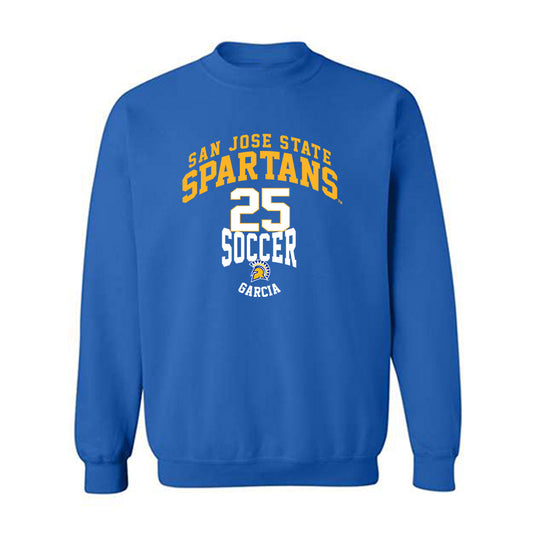 SJSU - NCAA Men's Soccer : Emmanuel Garcia - Classic Fashion Shersey Crewneck Sweatshirt-0