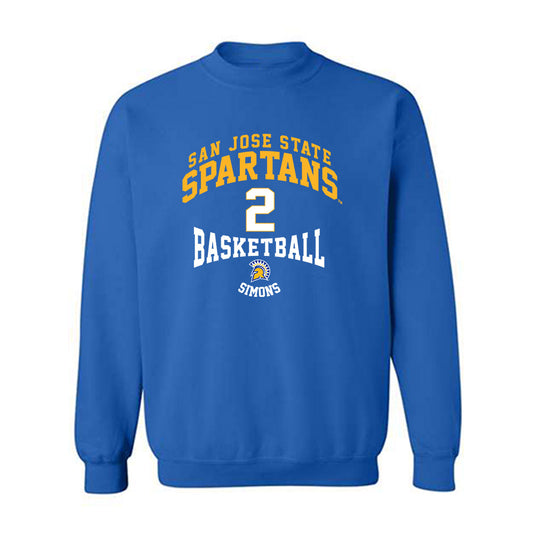 SJSU - NCAA Women's Basketball : McKenna Simons - Classic Fashion Shersey Crewneck Sweatshirt-0