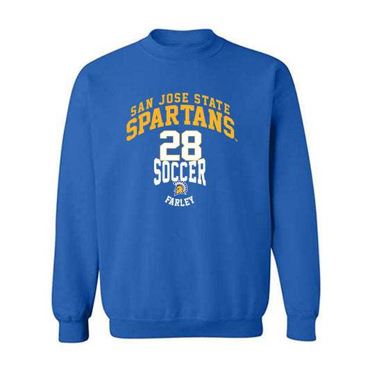 SJSU - NCAA Men's Soccer : Colin Farley - Classic Fashion Shersey Crewneck Sweatshirt-0
