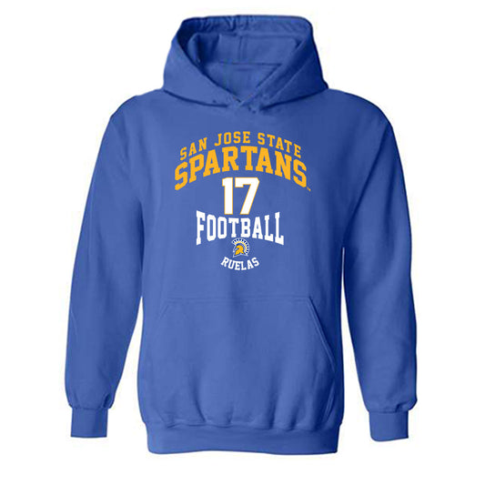 SJSU - NCAA Football : Ryker Ruelas - Classic Fashion Shersey Hooded Sweatshirt-0