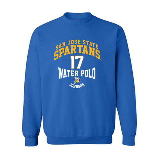 SJSU - NCAA Men's Water Polo : Aidan Johnson - Classic Fashion Shersey Crewneck Sweatshirt-0